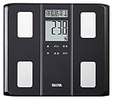 タニタ 体重計 体組成計 50g 日本製 ブラック BC-331 BK ダブル液晶採用でわかりやすく見やすい 立掛け収納OK