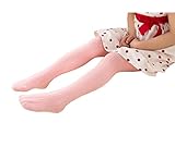 ベビー キッズ綿 キャンディーカラー タイツ レギンス パンスト (2-4歳, ピンク)