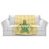 ブランケットウルトラソフトFuzzy 4サイズ！DIANOCHEデザインからby Catherine Holcombe Tomas Sea TurtleホームDecor Unique Designer