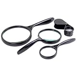 Tradespro Trades Pro 837376 2x - 4x Magnifying Glass, 4 Piece Set [並行輸入品]