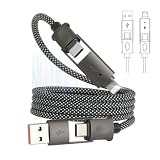 LANMU 4in1 ケーブル 充電ケーブル マグネットケーブル USB高速充電ケーブル 最大100W 480Mbps 長さ1M Lightning/USB-A/USB C/TYPE-C対応 タイプc 変換