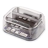 Tccmebius USB 3.0 デュアルベイ 外付けハードドライブ ドッキングステーション USB 3.0ハブと読み取りカード付き 2.5 3.5インチ SATA HDD SSD用 UASP対応 オフラインクローン 自動スリープ機能 (TCC-S866-US)