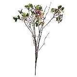 SUND　人工観葉植物 枯れない インテリア 藤枝　DIY　 組み合わせ　可愛い 目に優しい　雑貨 いい雰囲気　高品質　結婚式　誕生日 発表会 入学式 卒業式　適用　55*21.65cm　選べる6色　