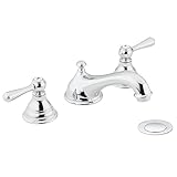 Moen T6105 Kingsley Two-Handle Low Arc Bathroom Faucet without Valve, Chrome [並行輸入品]