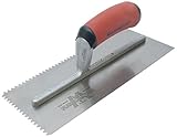 Marshalltown NT681 Notched Trowel 3/32 x 3/32 x 3/32 Flat-Inch V-Soft Grip Handle [並行輸入品]