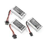 WPL JAPANリチウムイオンバッテリー 7.4V 600mAh 4ピンコネクター ジムニーC74 C64-1 C54-1 C34 C24-1 C24 (600mAh, 3, 個)