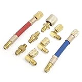uxcell チューブコネクタ 12.4 x 1.6cm ブラス ゴールドトーン 219g