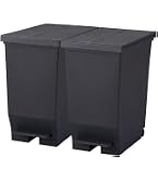 Amazon｜[ケユカ] テレビで紹介 両開きダストボックス L 27L 黒 2個