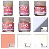 Mr.カラー LASCIVUS（ラスキウス） ホワイトピーチ 18ml(光沢)(CL01) + ココアミルク 18ml(光沢)(CL02) + クリアーペールレッド 10ml(光沢)(CL03) + クリアーペールオレンジ 10ml(光沢)(CL04) + クリアーペールブラウン 10ml(光沢)(CL05) + クリアーホワイト(CL06) + 鴇羽色(CL07) + ナッツホワイト(CL08) + スムースパールコート(CL09)　【セット買い】