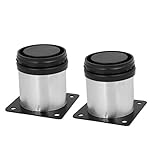 uxcell アジャスタブルキャビネットレッグ キャビネットラウンドスタンド プラスチック 2個入り