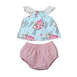 かわいい　ベビー服/赤ちゃん服　女の子　綿混紡 　5サイズ　新生児 　子供服　１スーツ（上着＋パンツ）60/70/80/90/100cm（0月－24月） (80, ピンク)