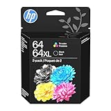 HP 64 CLR/64XL ブラック (3YP23AN#140) インクカートリッジ コンボ 2パック