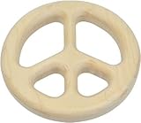 Peace Sign Shaped Maple Teether - Made in USA [並行輸入品]