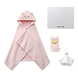 ミキハウス バスポンチョセット ピンク