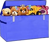 Collapsible Toy Chest for Kids (大)ストレージバスケットW / flip-top蓋|オーガナイザーのビン、寝室、子保育園|ストアぬいぐるみ動物、ゲーム、クローゼット服 