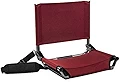 Cascade Mountain Tech ワイドスタジアムシート for Bleachers (Maroon, Extra Wide - 20")
