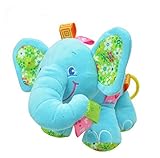 Taurau.C ベビー & キッズ 音が鳴る 人形 仕掛け 知育 遊具 子供 赤ちゃん おもちゃ ぬいぐるみ (ブルー)
