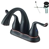 Yosemite Home Decor YPH18258-ORBWD Two Handle 4-Inch Center Set Lavatory Faucet Oil Rubbed Bronze Fi