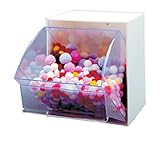 Quantum qtb301クリア11 – 3 / 4 - Inch by 11 – 13 / 16インチby 13 – 5 / 8インチTipアウトBinシステム、ホワイト