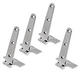 MagiDeal 4 Pieces Marine Grade 316ステンレススチール6 "ドアハッチングヒンジボート/ヨットハードウェア