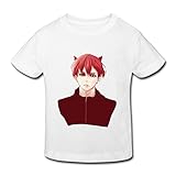 星 ２～６歳子供 男女兼用 半袖 ティー Tシャツ 韓国音楽バンドイケメン White 5-6 Toddler