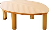 エムール ニレ材 こたつテーブル 「楡の葉」 楕円形 120×80cm 日本製 ナチュラル