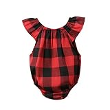 XYGJP ベビー服 子供服 チェック ロンパース 女の子 新生児 歩行服 出産お祝い プレゼント 夏