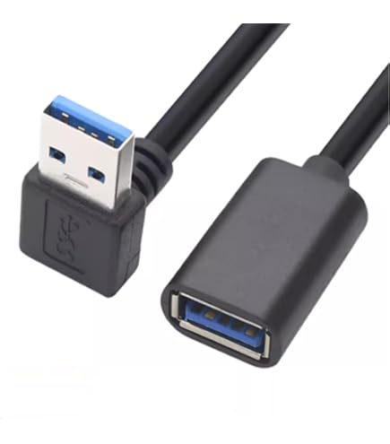Amazon.co.jp: 変換名人 USB3.0 延長ケーブル 20cm [ Aオス端子・上L型