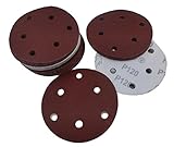 取付 簡単 作業 らくらく ディスクサンダー 用 研磨 マジックペーパー 125ｍｍ 6穴 各種 １００枚セット（＃240）