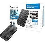 玄人志向 外付け M.2 NVMe SSD ケース USB4 Gen 3×2 対応 40Gbps 高速データ転送 アルミボディ ＆ 熱伝導シート付属 【国内正規品】 GWM.2AM-U4CC