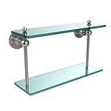 Allied Brass AP-2/16-PNI 16-Inch by 5-Inch Double Glass Shelf [並行輸入品]
