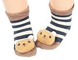 ベビーキッドのための2ペア[ベア]幼児幼児ソックスストライプソックス、6-18ヶ月間