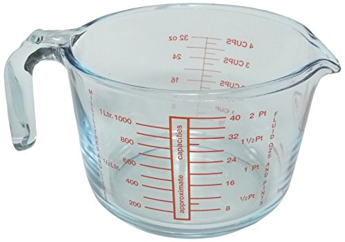 調理もできるフランス製耐熱メジャーカップ 1000ml