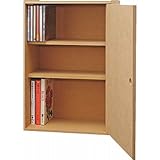 日本製 コレクションラック ワイドC 扉付き カラーボックス 可動棚2枚 本棚 DVD・CD収納 多目的棚 収納ボックス 代引不可