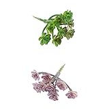 Homyl 8タイプ選べる　現実的　美しさ　人工多肉植物　サボテン　 - ３グリーンとパープル