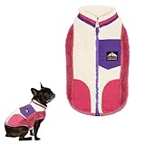 【LIFELIKE公式】OUTDOORカラーブロックベスト 犬 服 モコモコ ベスト 小型犬 中型犬 大型犬 ダックス フレブル 犬服 ドッグウェア 犬の服 ペット服 洋服 ペット用品 お散歩 おでかけ ライフライク (ピンク, 2L)