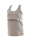 Les Hiboux(レ・イブー) タンクトップ マタニティ インナー 授乳服 レディース グレー