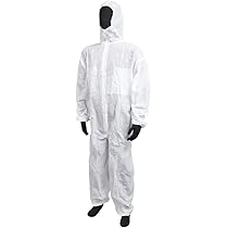 Amazon.co.jp: 川西工業 不織布つなぎ服 防塵タイプ LL #7017