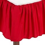 American Baby Company 100% Cotton Percale Ruffle Crib Skirt, Red by American Baby Company
