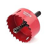 uxcell　ホールソー　金属　レッド　220g　ホールソードリルビット　85mm　一つ入り