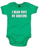 (ベッドタイムの後に読書。) I Read Past My Bedtime, プリント　ベビースーツ - グリーン/白 12-18 ヶ月