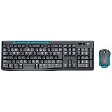 ロジクール ワイヤレスキーボード［2.4GHz USB・Win／Chrome］＆マウス ワイヤレスコンボ （108キー・ブラック） MK275
