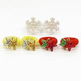 雪の結晶 ホログラム スター ベビー ゴム セット