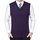 [CEEN] メンズ ベスト ニット 秋冬 セーター ベスト 無地 ベスト メンズ ニット キレイ目 vネック シンプル ニットベスト メンズ ビジネス ジレ セーター 紳士ベスト 大きいサイズ