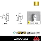 e-kanamono ロイヤル チャンネルサポート断面保護キャップ(直付け施工用) CAS-1 APゴールド ※10個セット販売商品です