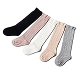 dicry新生児女の子メッシュ通気性レース膝丈ベビー綿の靴下5ペア 1-3 Years マルチカラー