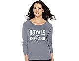 MLB Kansas City Royals、M、レディースクルーネックスウェットシャツHeather