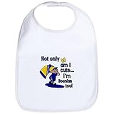 CafePress Not only am I cute I'm Bosnian too Bib - Standard Cloud White by CafePress