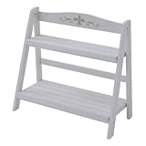 山善(YAMAZEN) ガーデンマスター 木製プランタースタンド 幅69cm 2段 ホワイト KPS-69662 WH