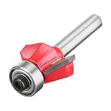 Sndy 1/4 インチシャンク45°超硬合金マイタールータビットカッター木工 Deflasher ツール - 1/2 インチ